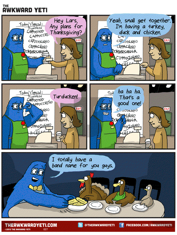 The Awkward Yeti on Monday November 24, 2014 Comic Strip