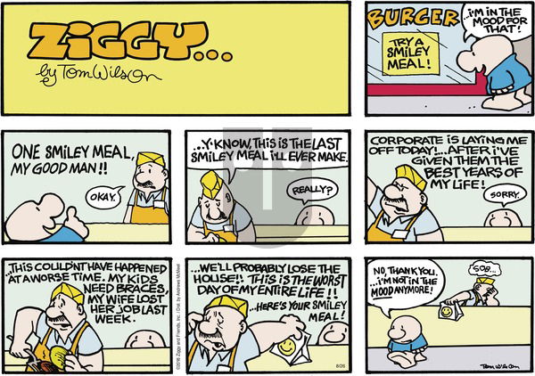Ziggy on Sunday August 26, 2018 Comic Strip