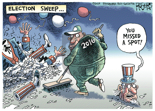 Rob Rogers on Thursday November 10, 2016 Comic Strip