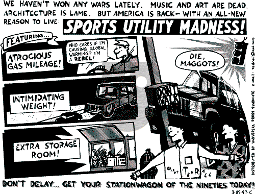 Ted Rall on Wednesday April 2, 1997 Comic Strip