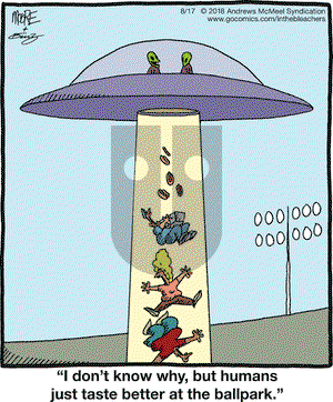 In the Bleachers on Friday August 17, 2018 Comic Strip