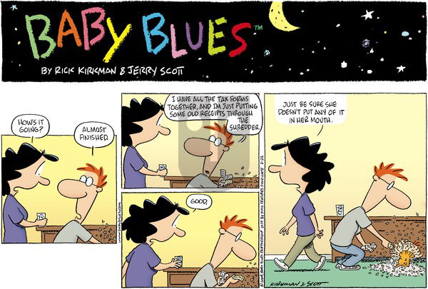 Baby Blues on Sunday March 22, 2009 Comic Strip