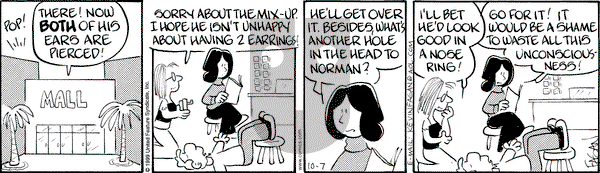 Drabble - Thursday October 7, 1999 Comic Strip