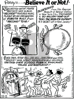 Ripley's Believe It or Not on Tuesday December 11, 2001 Comic Strip
