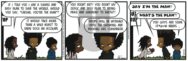 The Boondocks on Monday October 13, 2003 Comic Strip