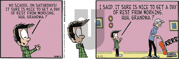 Grand Avenue on Saturday September 13, 2025 Comic Strip