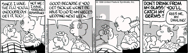 Drabble on Saturday January 24, 1998 Comic Strip