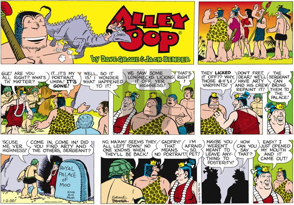 Alley Oop on Sunday January 2, 2000 Comic Strip