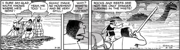 Alley Oop on Tuesday March 25, 1980 Comic Strip