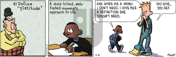 Frazz on Thursday April 8, 2010 Comic Strip