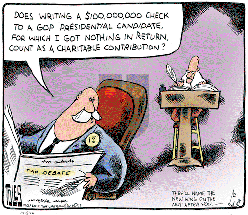 Tom Toles on Wednesday December 5, 2012 Comic Strip