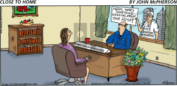Close to Home on Sunday November 15, 2009 Comic Strip