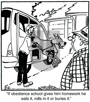 Marmaduke on Tuesday August 14, 2007 Comic Strip