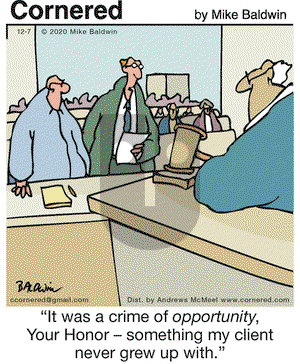 Cornered on Monday December 7, 2020 Comic Strip