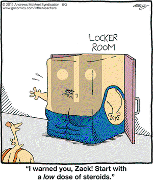 In the Bleachers on Monday June 3, 2019 Comic Strip
