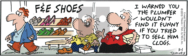 Frank and Ernest on Saturday May 1, 2010 Comic Strip