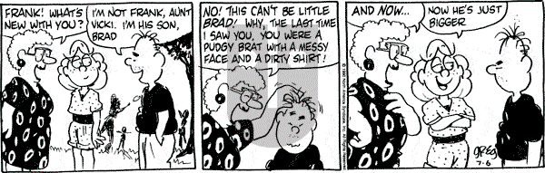 Luann on Friday July 6, 1990 Comic Strip