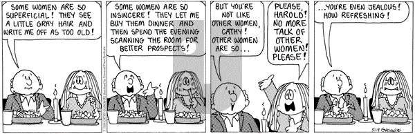 Cathy Classics on Wednesday May 19, 1999 Comic Strip