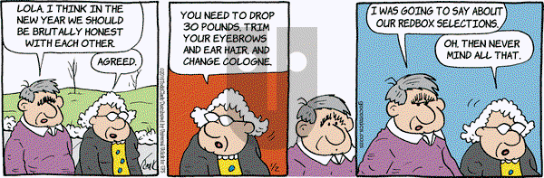 Lola on Saturday January 2, 2016 Comic Strip