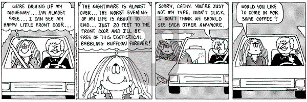 Cathy Classics on Monday July 5, 1993 Comic Strip