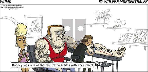 WuMo on Sunday January 21, 2018 Comic Strip