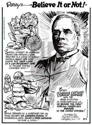 Ripley's Believe It or Not on Wednesday August 9, 2006 Comic Strip