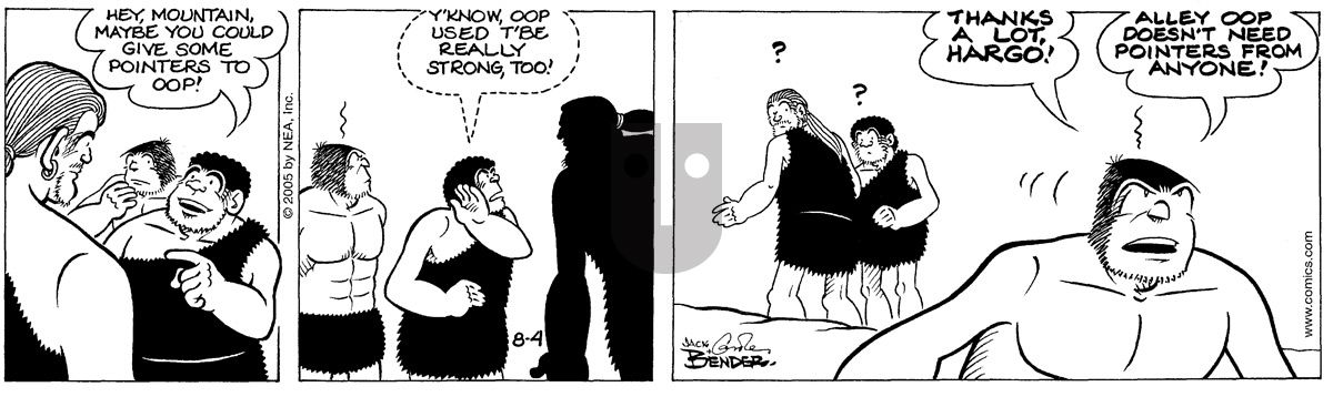 Alley Oop - Thursday August 4, 2005 Comic Strip