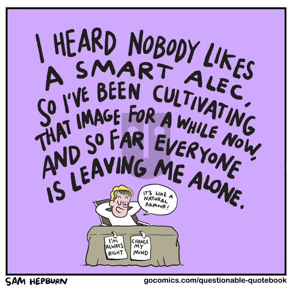 Questionable Quotebook on Sunday December 10, 2023 Comic Strip