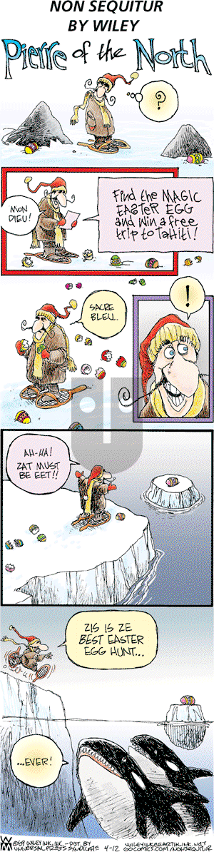 Non Sequitur on Sunday April 12, 2009 Comic Strip