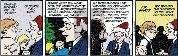 Doonesbury on Saturday December 18, 1999 Comic Strip