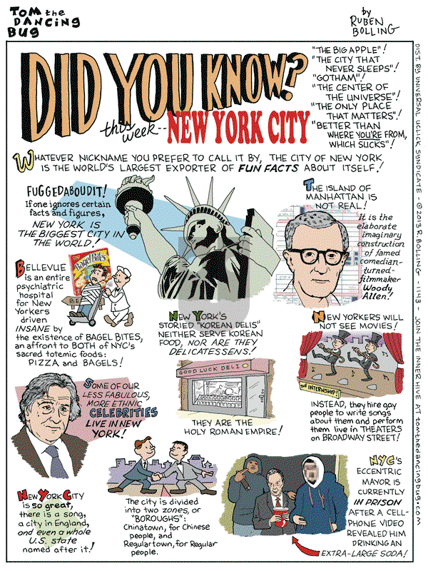 Tom the Dancing Bug on Friday June 21, 2013 Comic Strip