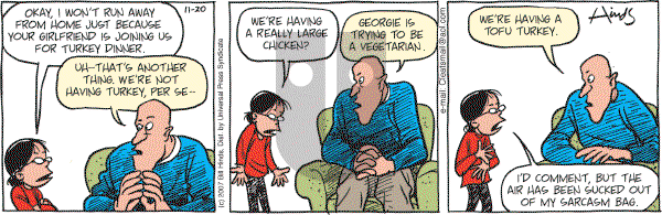 Cleats - Tuesday November 20, 2007 Comic Strip