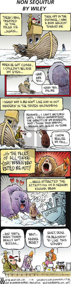 Non Sequitur on Sunday January 14, 2018 Comic Strip