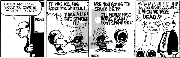 Calvin and Hobbes - Friday January 17, 1986 Comic Strip