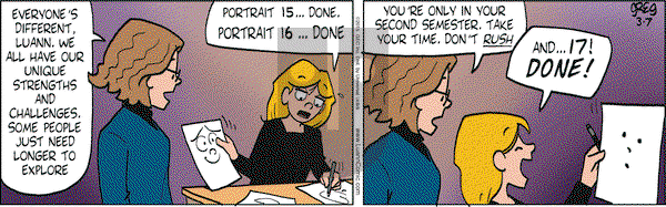 Luann on Saturday March 7, 2015 Comic Strip