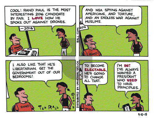 Ted Rall on Friday April 10, 2015 Comic Strip