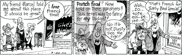 The Elderberries - Thursday March 23, 2006 Comic Strip