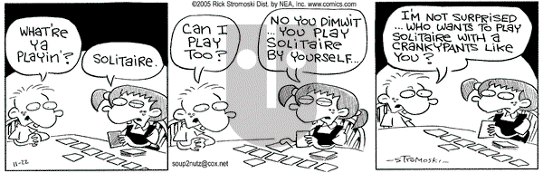 Soup to Nutz - Old on Tuesday November 22, 2005 Comic Strip