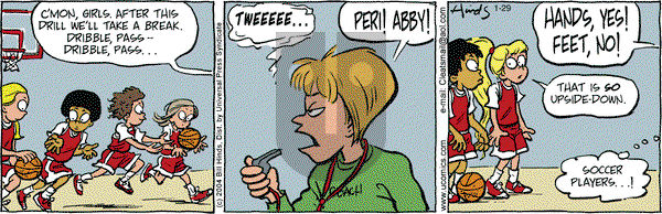 Cleats on Thursday January 29, 2004 Comic Strip