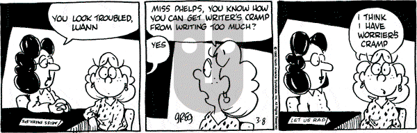 Luann on Thursday March 8, 1990 Comic Strip