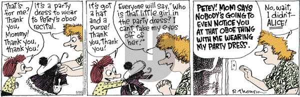 Cul de Sac on Wednesday May 30, 2018 Comic Strip