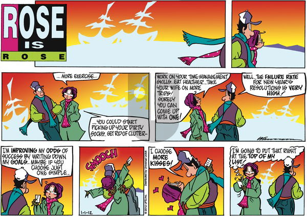 Rose is Rose on Sunday January 1, 2012 Comic Strip