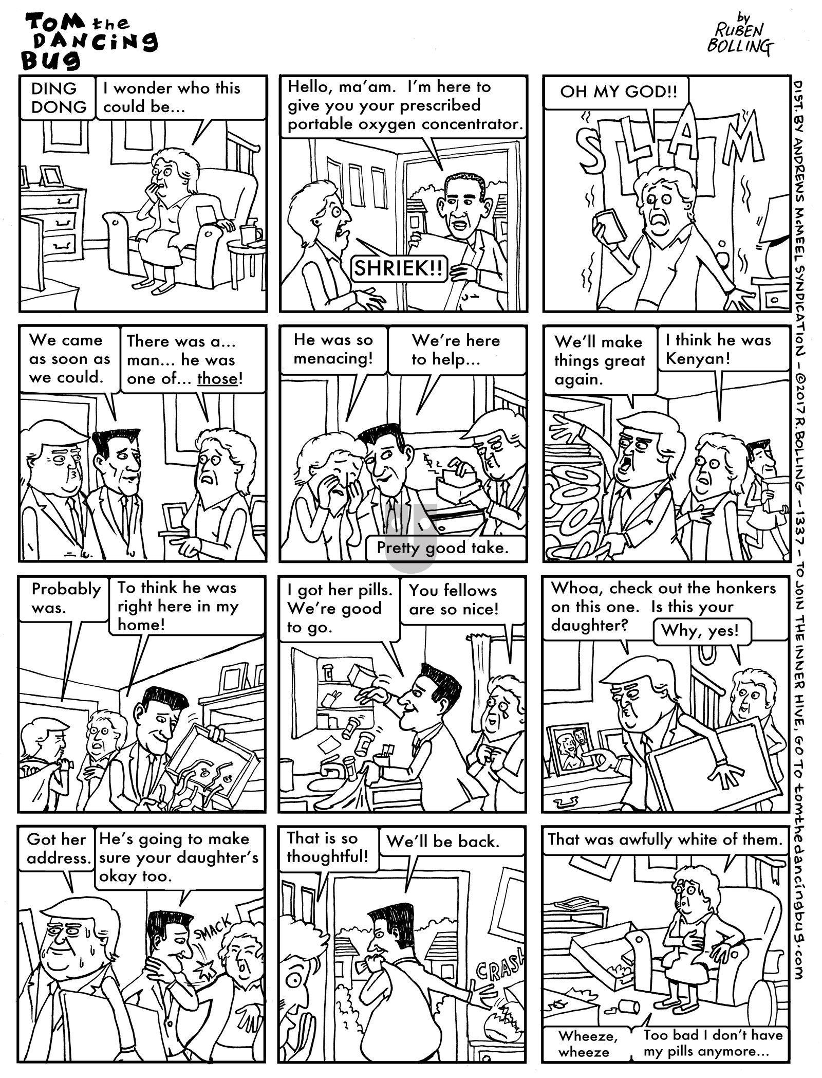 Tom the Dancing Bug - Monday May 8, 2017 Comic Strip