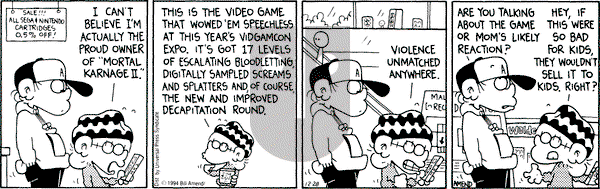 FoxTrot on Tuesday December 28, 1993 Comic Strip