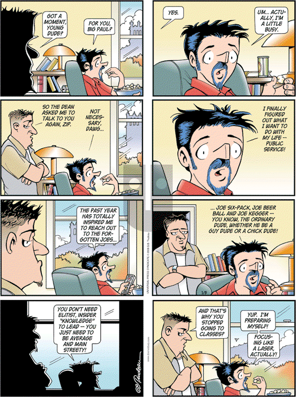 Doonesbury - Sunday January 3, 2010 Comic Strip