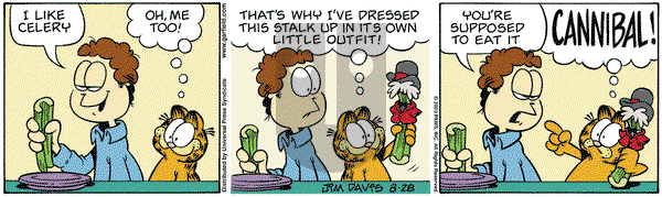 Garfield on Thursday August 28, 2003 Comic Strip