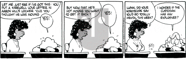 Luann on Monday January 31, 1994 Comic Strip