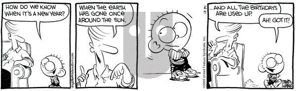 The Buckets on Wednesday December 31, 2003 Comic Strip