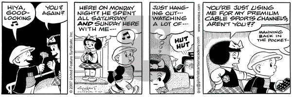 Nancy on Monday October 15, 2007 Comic Strip