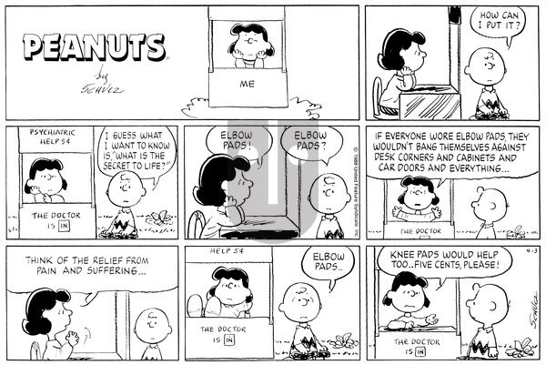 Peanuts on Sunday April 3, 1988 Comic Strip